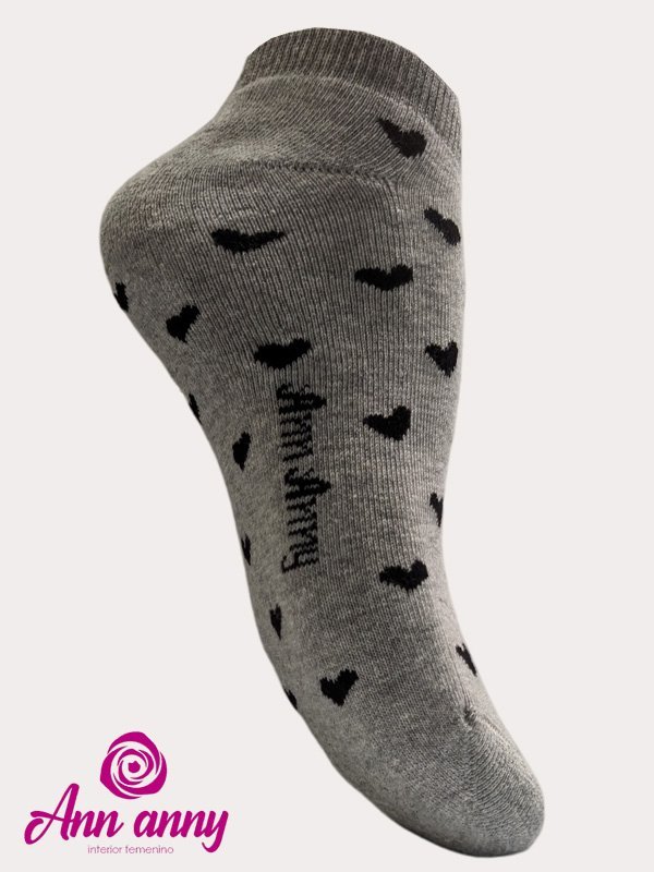 Medias Taloneras Diseño Corazón Pack X3(Diseño4) - Código M011