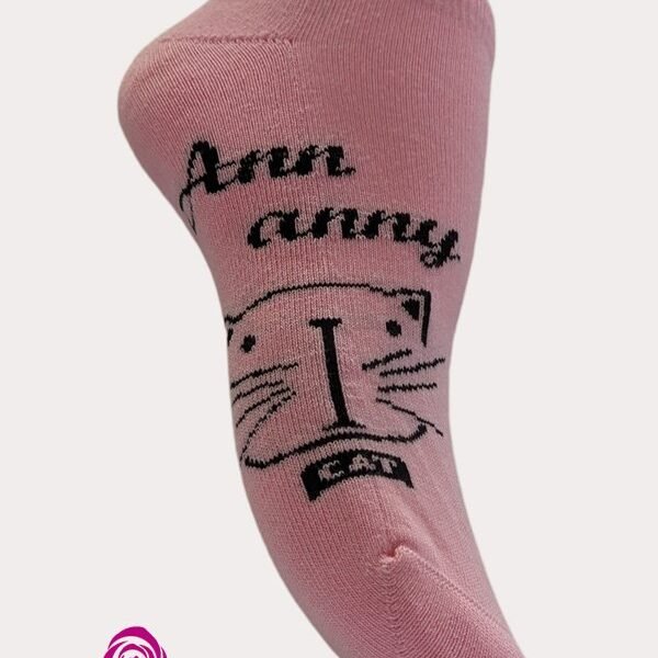 Medias Taloneras Diseño Gato Pack X3(Diseño2) - Código M011