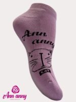 Medias Taloneras Diseño Gato Pack X3(Diseño3) - Código M011