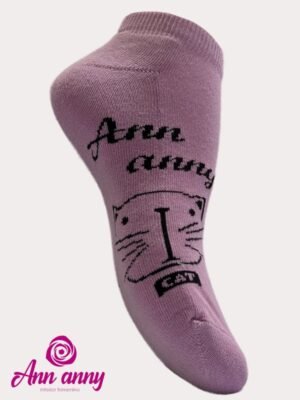 Medias Taloneras Diseño Gato Pack X3(Diseño3) - Código M011